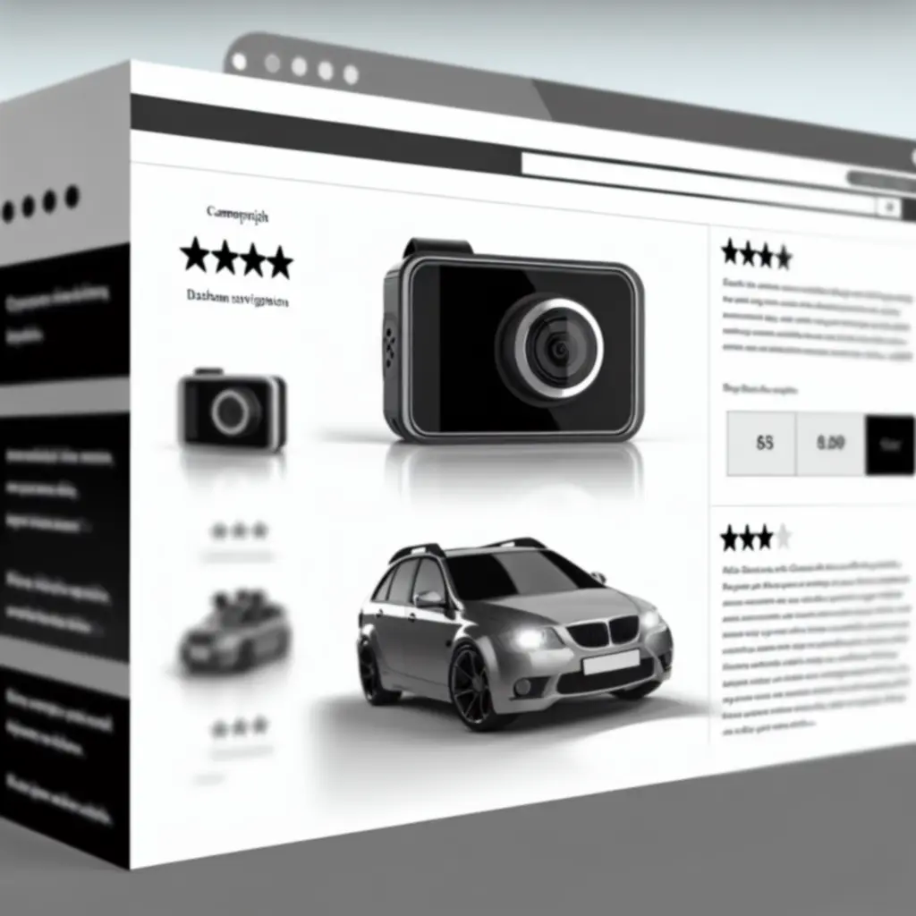 Przykładowa karta produktu z elektroniką samochodową