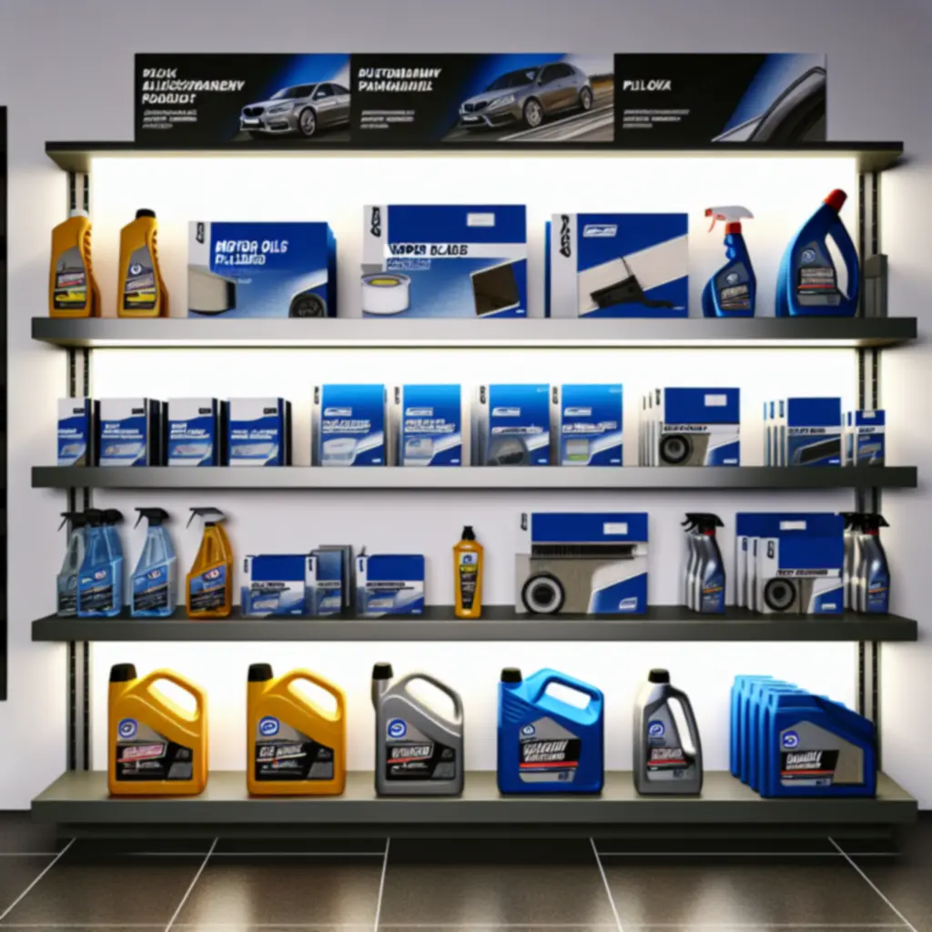Zestaw produktów do konserwacji samochodu